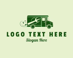 Cafeteria - Green Food Delivery logo design