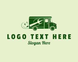 Fast - Green Food Delivery logo design