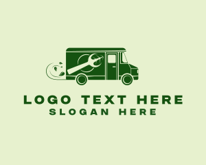 Herbal - Green Food Delivery logo design