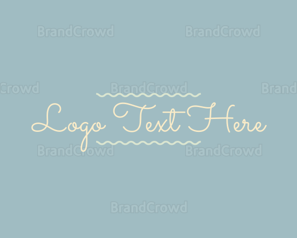 Sweet Dainty Wordmark Logo