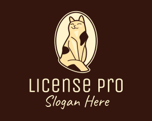 Happy Cat Portrait logo design