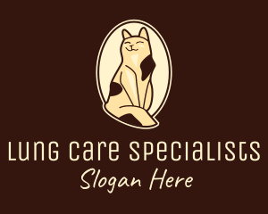 Happy Cat Portrait logo design