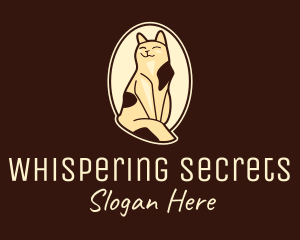 Happy Cat Portrait logo design