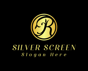 Deluxe - Classy Golden Letter R logo design