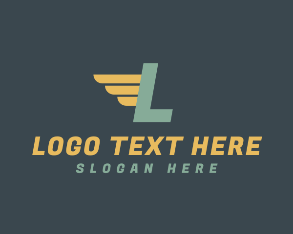 Transportation - Delivery Wings Logistics logo design