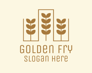 Golden Wheat Crop logo design