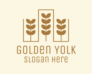 Golden Wheat Crop logo design