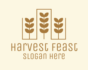 Golden Wheat Crop logo design