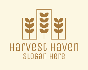 Golden Wheat Crop logo design