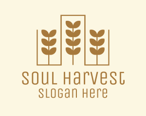 Golden Wheat Crop logo design