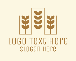 Agribusiness - Golden Wheat Crop logo design