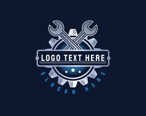 Car - Wrench Repair Mechanic logo design