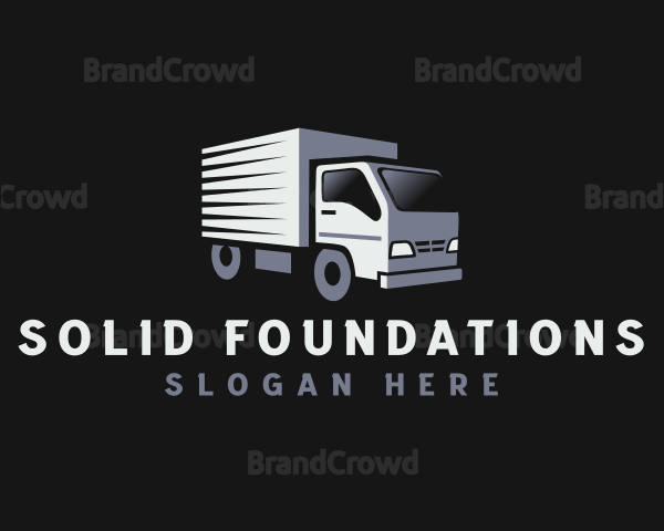 Truck Courier Transportation Logo