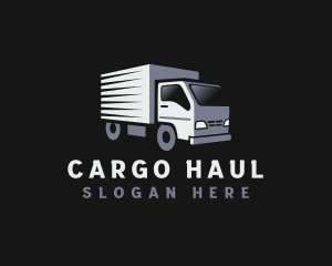 Truck Courier Transportation logo design