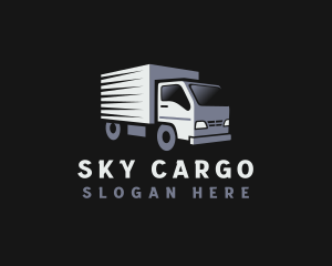 Truck Courier Transportation logo design