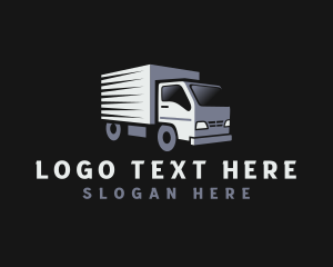 Truck Courier Transportation Logo