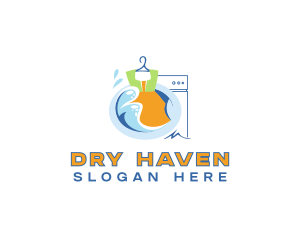 Clean Laundry Dress logo design