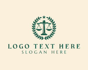 Notary - Attorney Justice Scale logo design