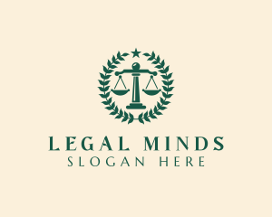 Jurist - Attorney Justice Scale logo design
