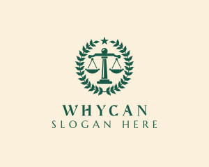 Courthouse - Attorney Justice Scale logo design