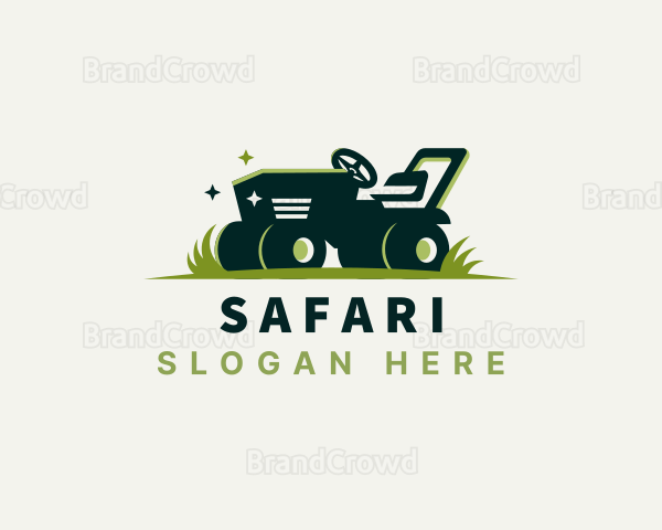 Lawn Mower Grass Cutter Logo