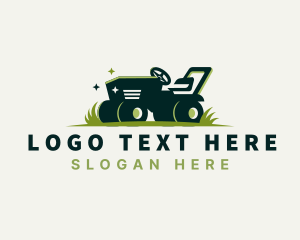 Yard Care - Lawn Mower Grass Cutter logo design