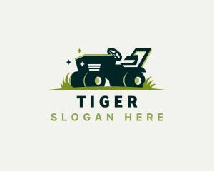 Lawn Mower Grass Cutter Logo