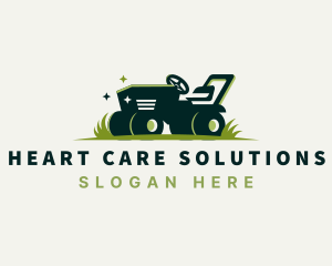 Lawn Mower Grass Cutter logo design