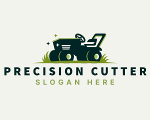 Cutter - Lawn Mower Grass Cutter logo design