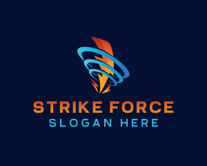 Strike - Lightning Bolt Electricity logo design