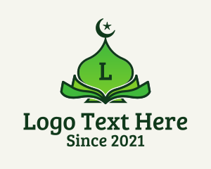 Arab - Green Mosque Quran logo design