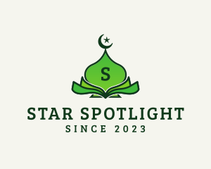 Moon Star Mosque Temple  logo design