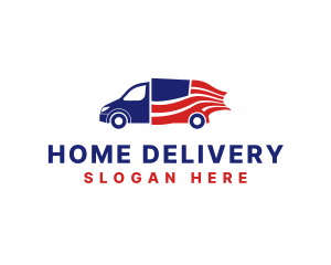 American Flag Logistics logo design