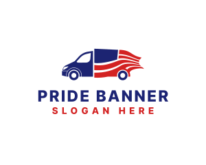 American Flag Logistics logo design