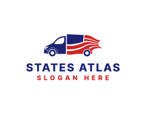 American Flag Logistics logo design