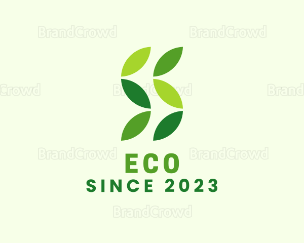 Green Letter S Leaf Logo