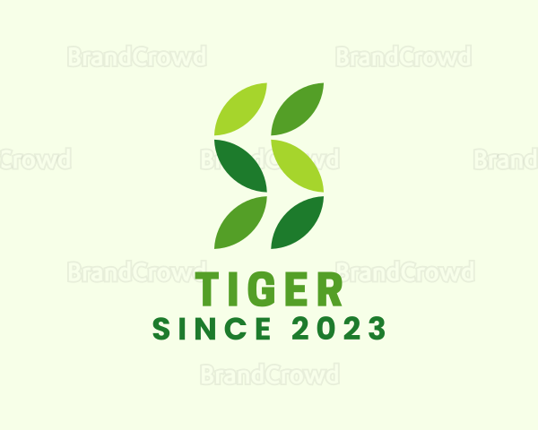 Green Letter S Leaf Logo