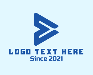 Vlogger - Media Player Button logo design