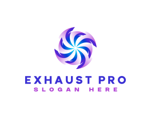 Exhaust - Wind Flow Exhaust logo design