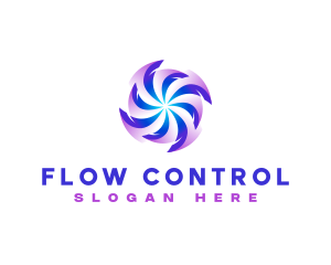 Wind Flow Exhaust logo design