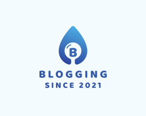 Drinking Water - Water Droplet Plumbing logo design