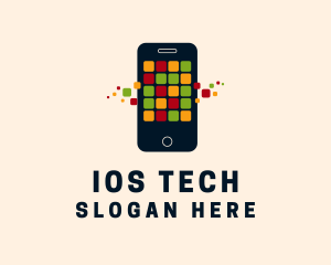 Ios - Smartphone Messaging Technology logo design