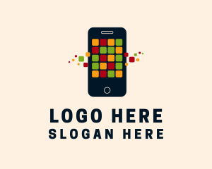 Networking - Smartphone Messaging Technology logo design