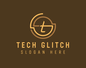 Modern Tech Letter T logo design