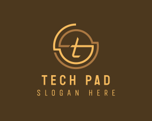 Modern Tech Letter T logo design