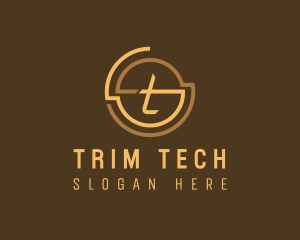 Modern Tech Letter T logo design