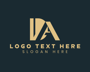 Monogram - Startup Business Letter DA logo design
