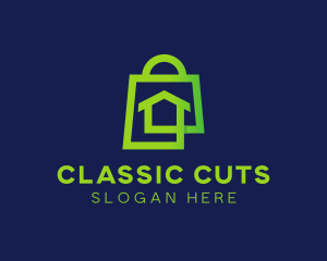 Home Shopping Bag logo design