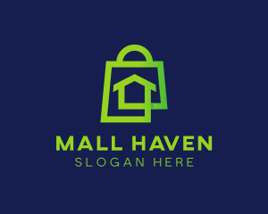 Home Shopping Bag logo design