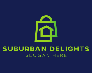 Suburban - Home Shopping Bag logo design